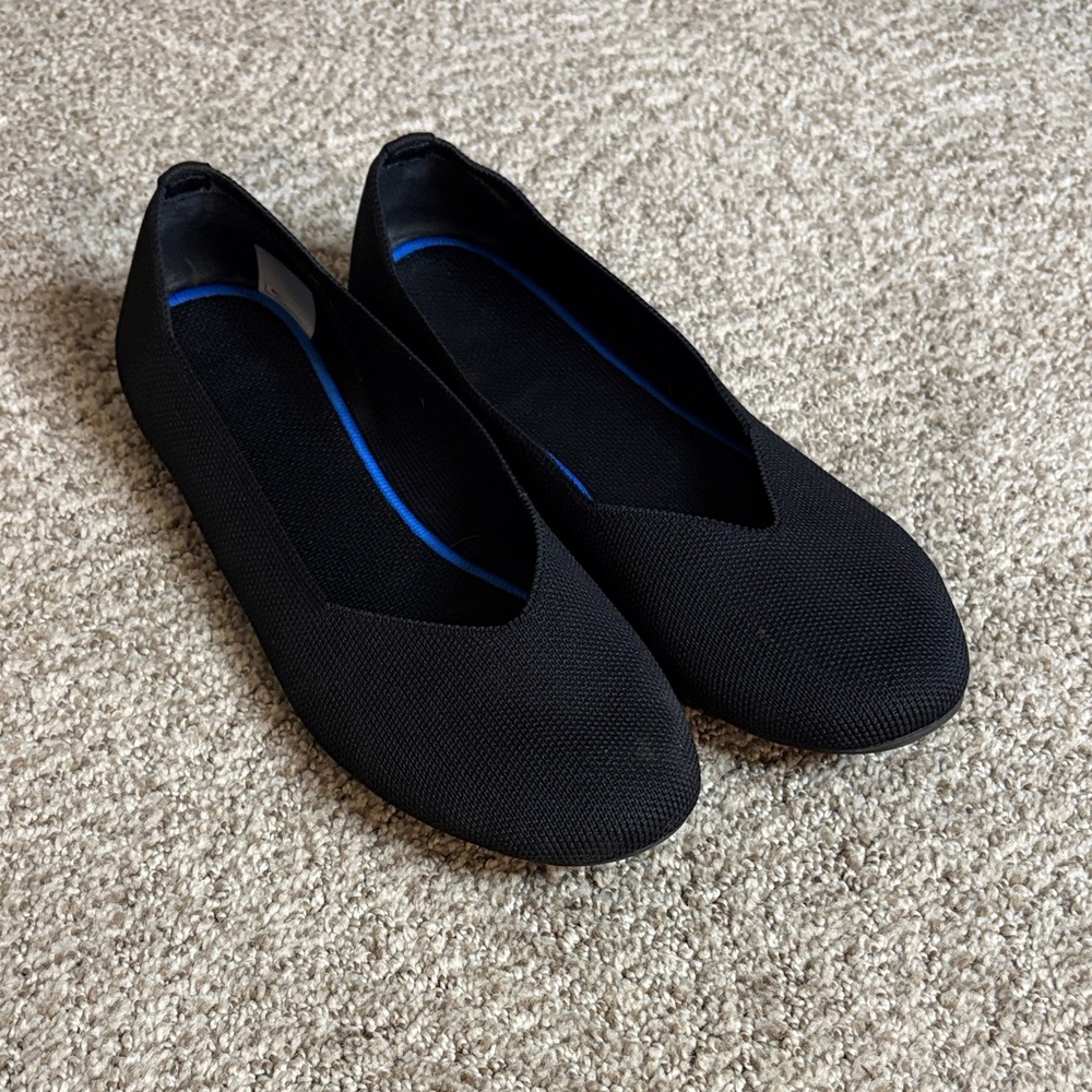 Black Cloth Women's Flats